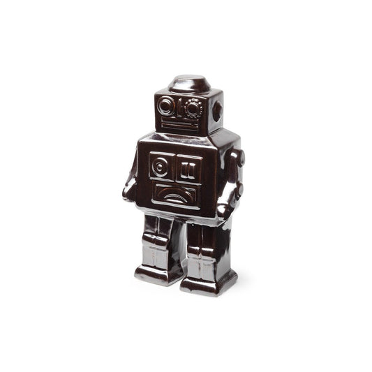 7" Silver Metal Robot Shaped Sculpture HomeRoots