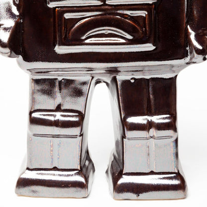 7" Silver Metal Robot Shaped Sculpture HomeRoots