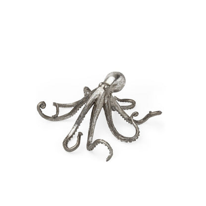 Petite Silver Resin Octopus Sculpture HomeRoots