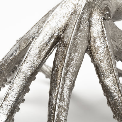 Petite Silver Resin Octopus Sculpture