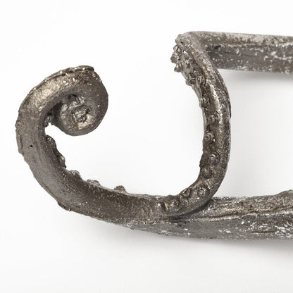Petite Silver Resin Octopus Sculpture HomeRoots