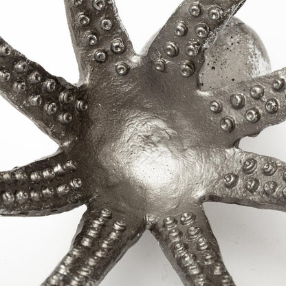 Petite Silver Resin Octopus Sculpture HomeRoots
