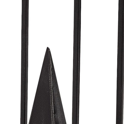 Black Metal Framed Pyramid Sculpture HomeRoots