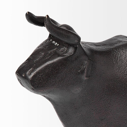 6" Black Metal Tabletop Sculpture