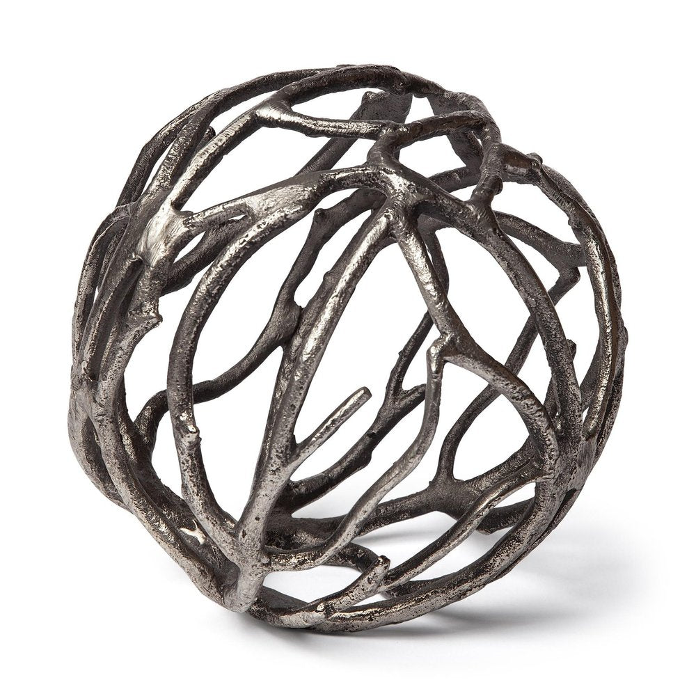 Silver Metal Tree Branch Sculpture HomeRoots