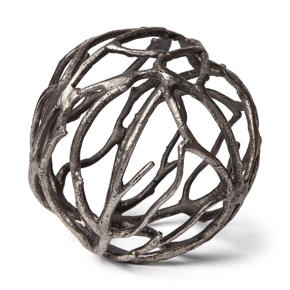 Silver Metal Tree Branch Sculpture HomeRoots