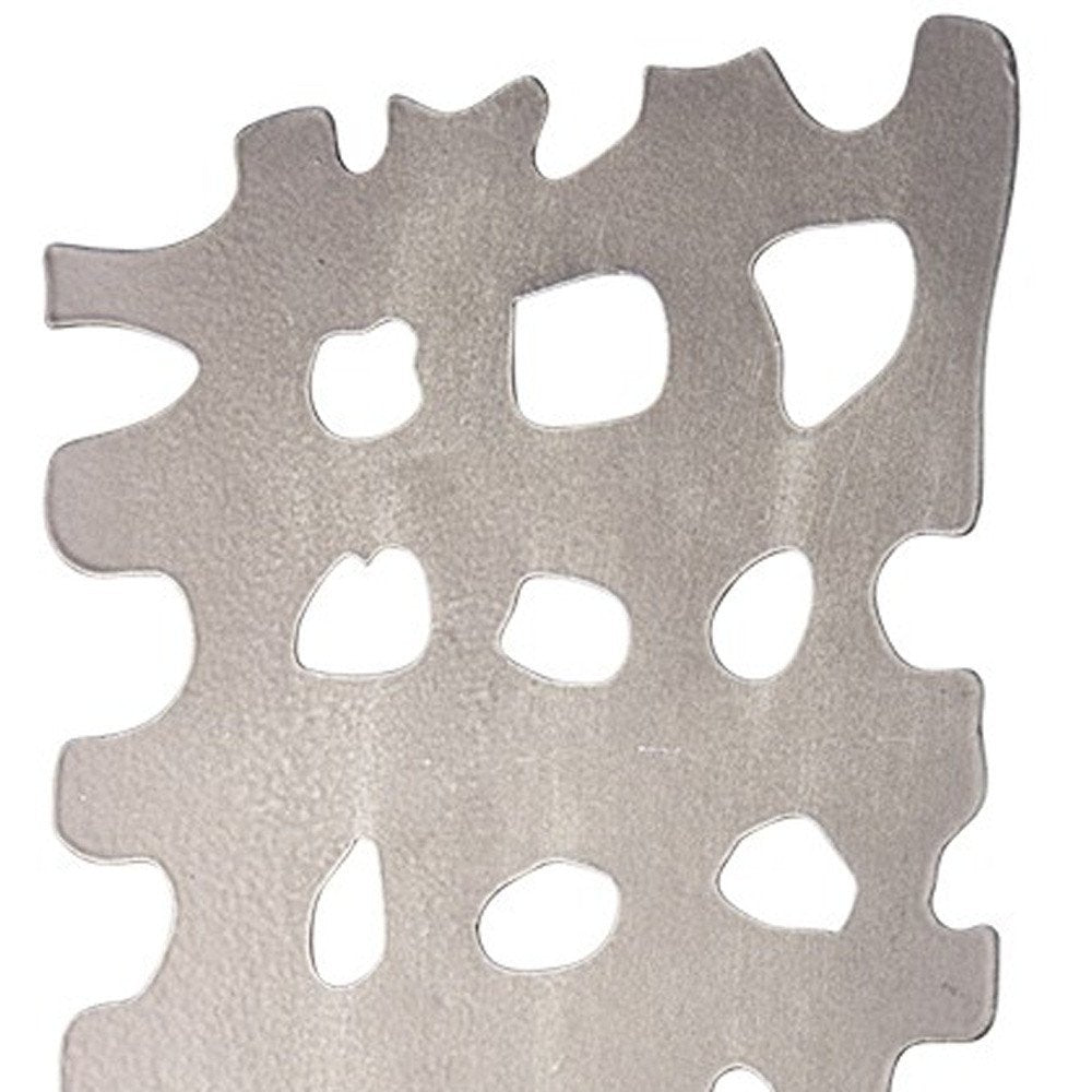 21" Gray Metal Tabletop Sculpture — view 10