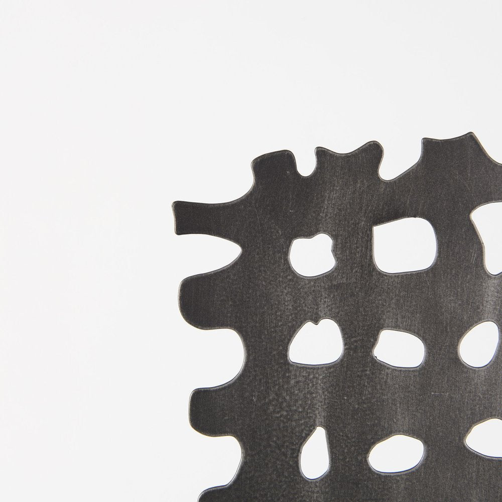 21" Gray Metal Tabletop Sculpture HomeRoots