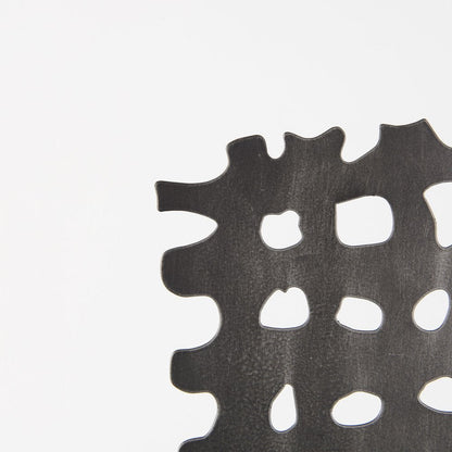 21" Gray Metal Tabletop Sculpture HomeRoots