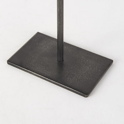 21" Gray Metal Tabletop Sculpture HomeRoots