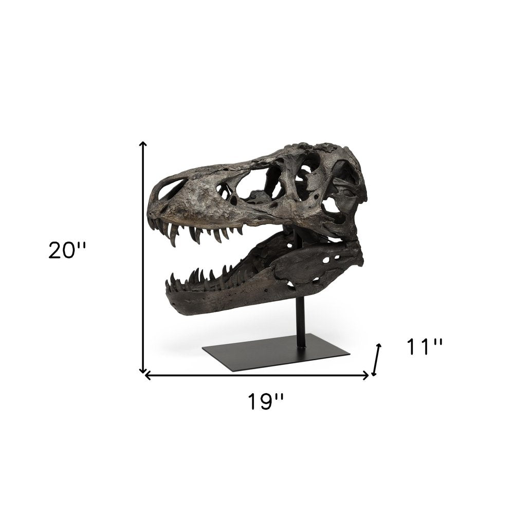 Authentic Replica T Rex Skull Sculpture HomeRoots