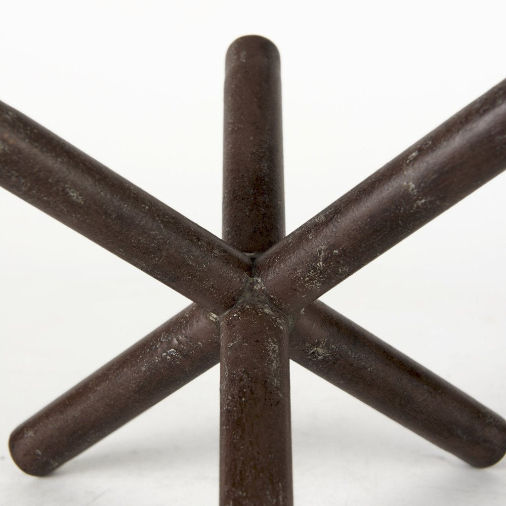 8" Rustic Metal X Decorative Sculpture HomeRoots