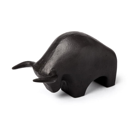 Black Cast Aluminum Raging Bull Decor Piece HomeRoots