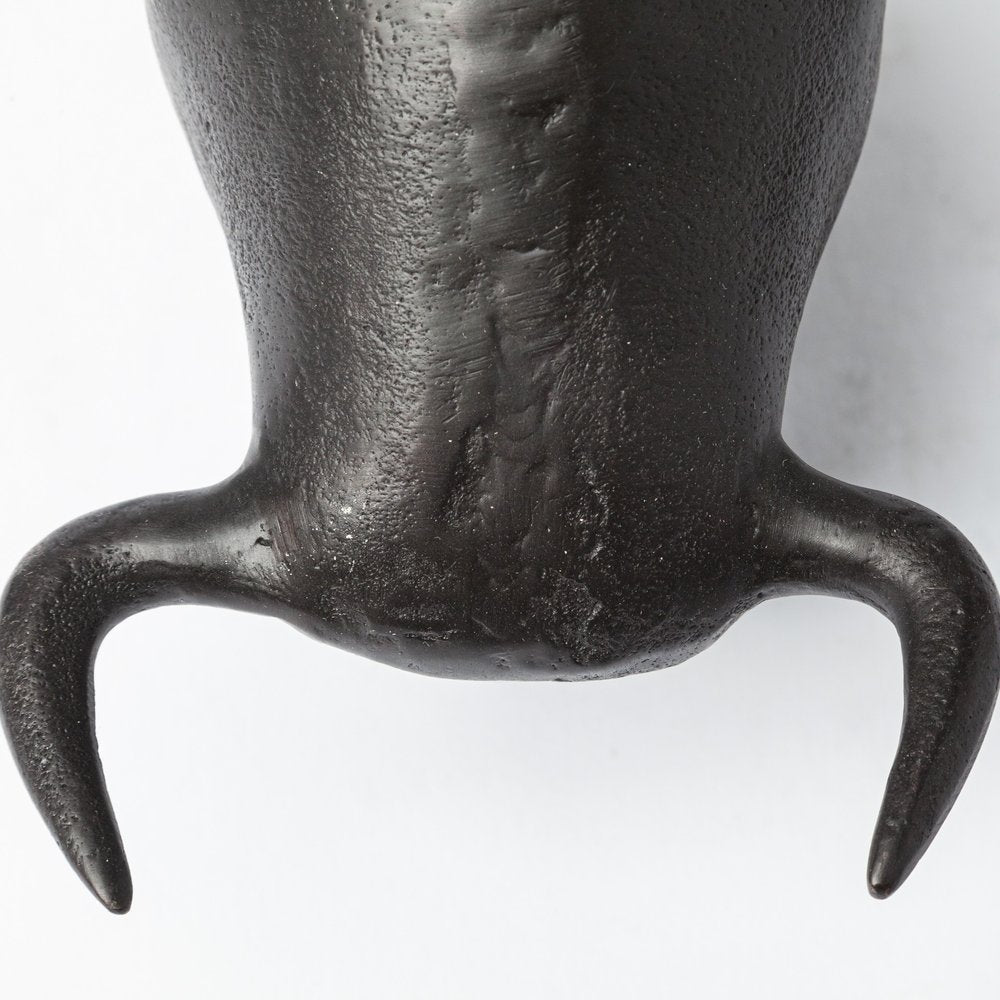 Black Cast Aluminum Raging Bull Decor Piece HomeRoots
