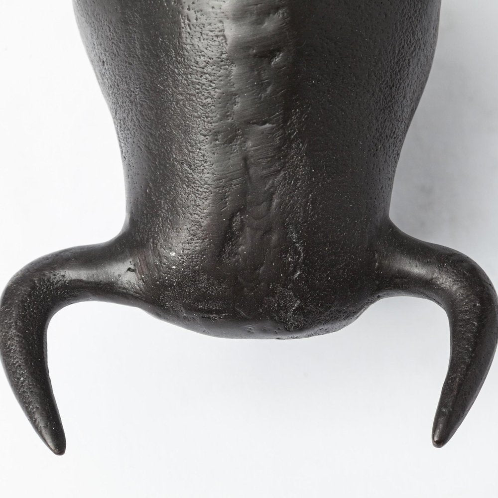Black Cast Aluminum Raging Bull Decor Piece HomeRoots
