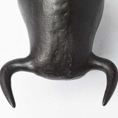 Black Cast Aluminum Raging Bull Decor Piece HomeRoots