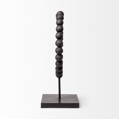 Black Beaded Sculpture