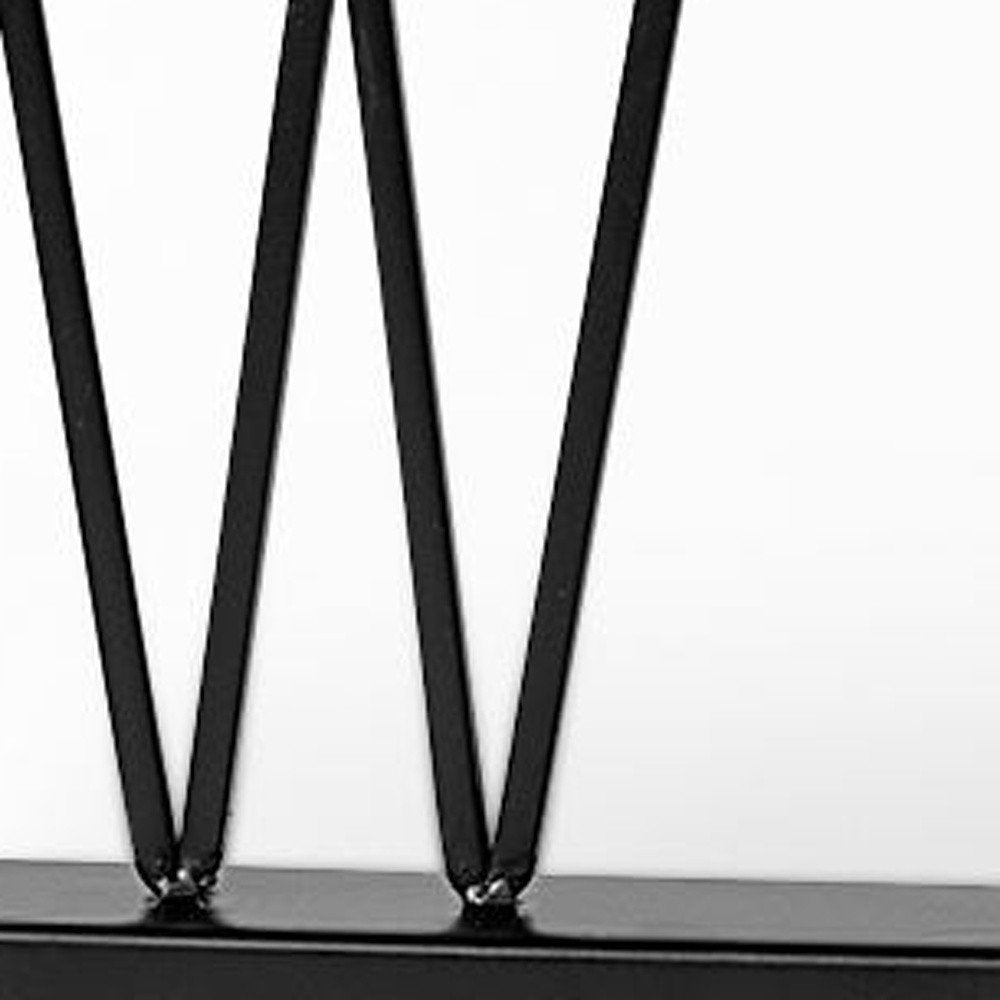 24" Black Metal Welcome Sign Tabletop Sculpture — view 3