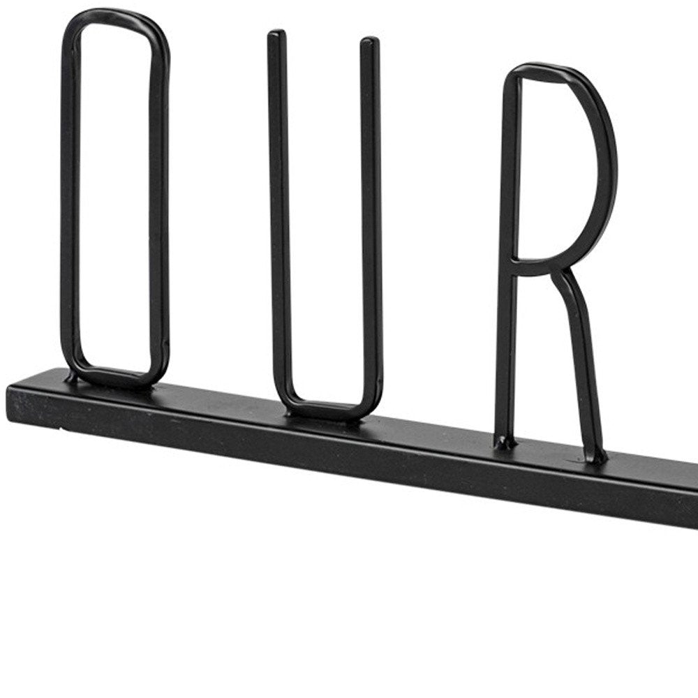 24" Black Metal Our Nest Tabletop Sculpture HomeRoots