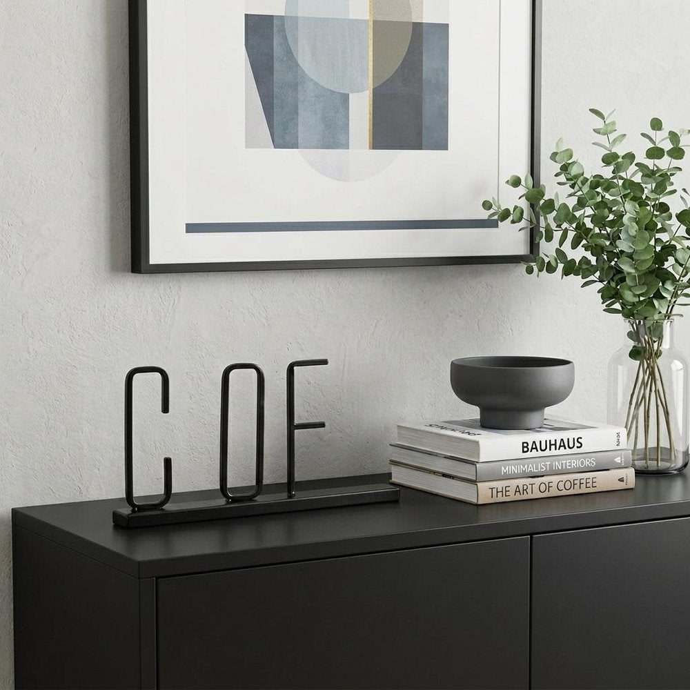 5" Black Metal Coffee Tabletop Sign — view 7