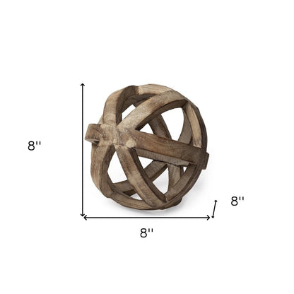 8" Brown Polyresin Tabletop Sculpture HomeRoots