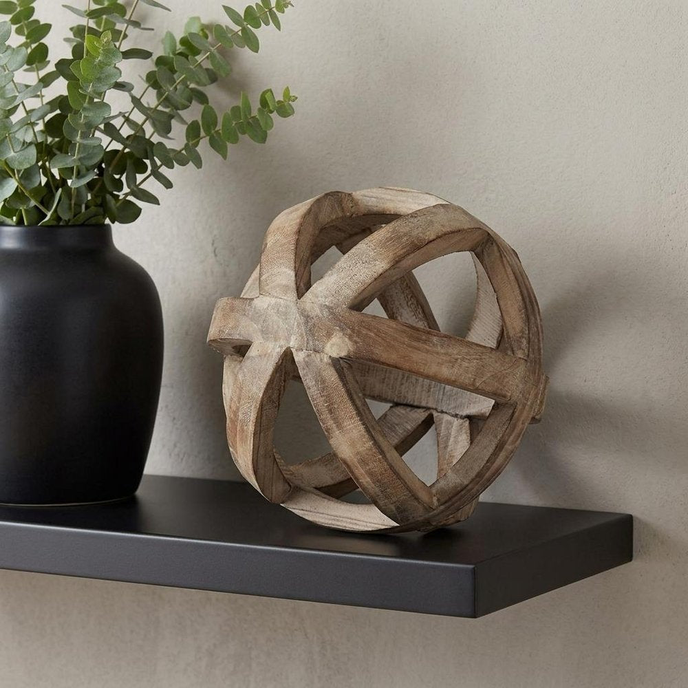 8" Brown Polyresin Tabletop Sculpture — view 9