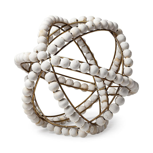 12" White Tabletop Sculpture HomeRoots