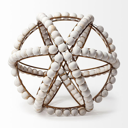 12" White Tabletop Sculpture HomeRoots