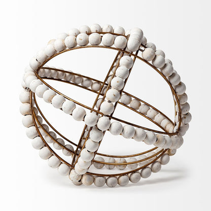 12" White Tabletop Sculpture HomeRoots