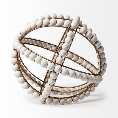 12" White Tabletop Sculpture HomeRoots