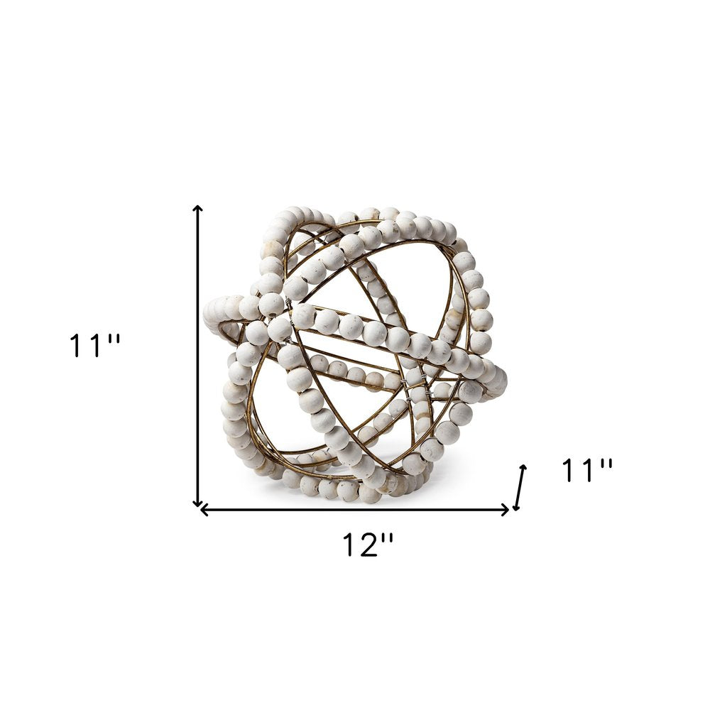 12" White Tabletop Sculpture — view 4