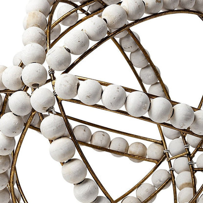 12" White Tabletop Sculpture HomeRoots