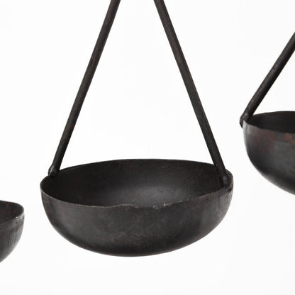 19" Charcoal Metal Vintage Spice Rack Tabletop Sculpture HomeRoots