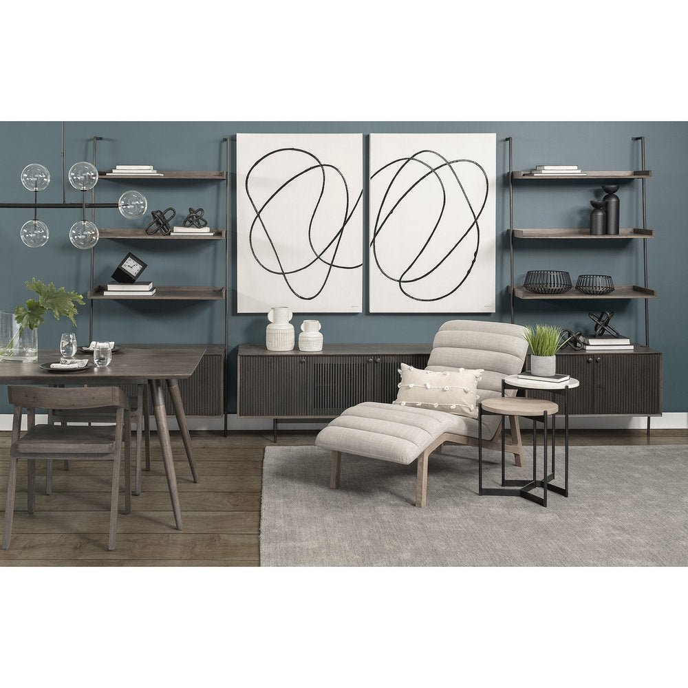 Petite Black Metal Chain Link Sculpture HomeRoots