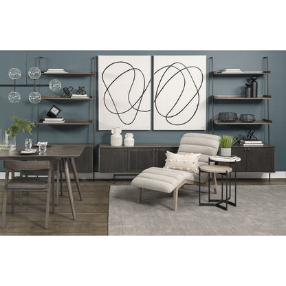 Petite Black Metal Chain Link Sculpture HomeRoots