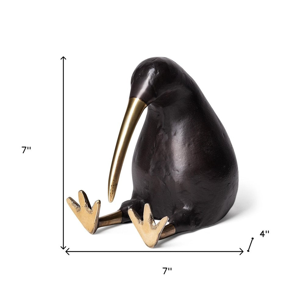 7" Black Metal Tabletop Sculpture HomeRoots