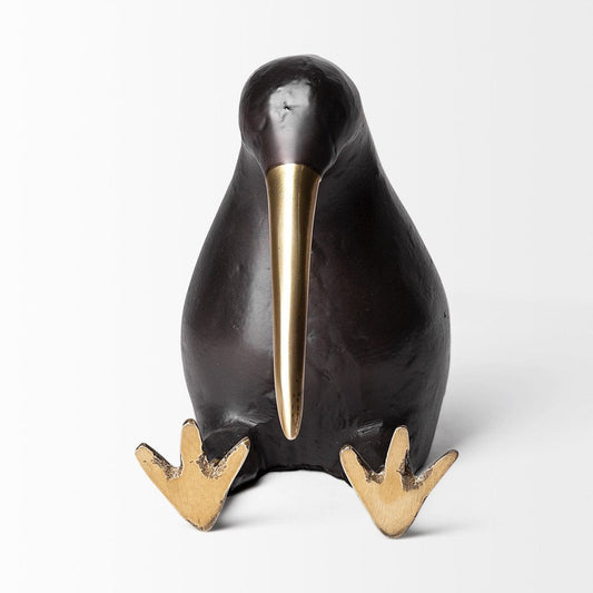 7" Black Metal Tabletop Sculpture HomeRoots