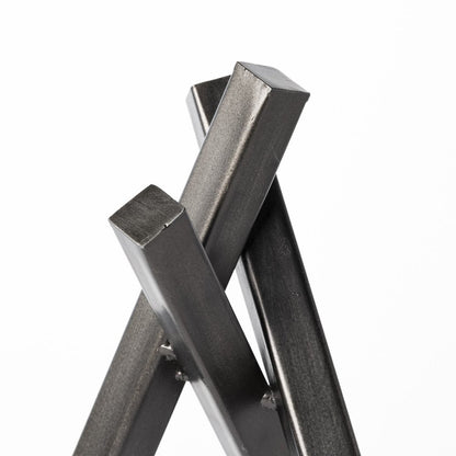 10" Black Metal Abstract Tabletop Sculpture HomeRoots