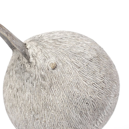 8" Off White Resin And Metal Snipe Bird Tabletop Sculpture HomeRoots