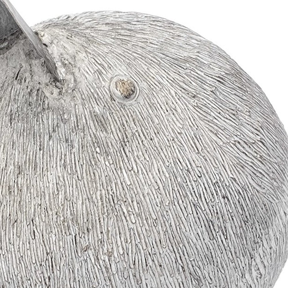 8" Off White Resin And Metal Snipe Bird Tabletop Sculpture HomeRoots