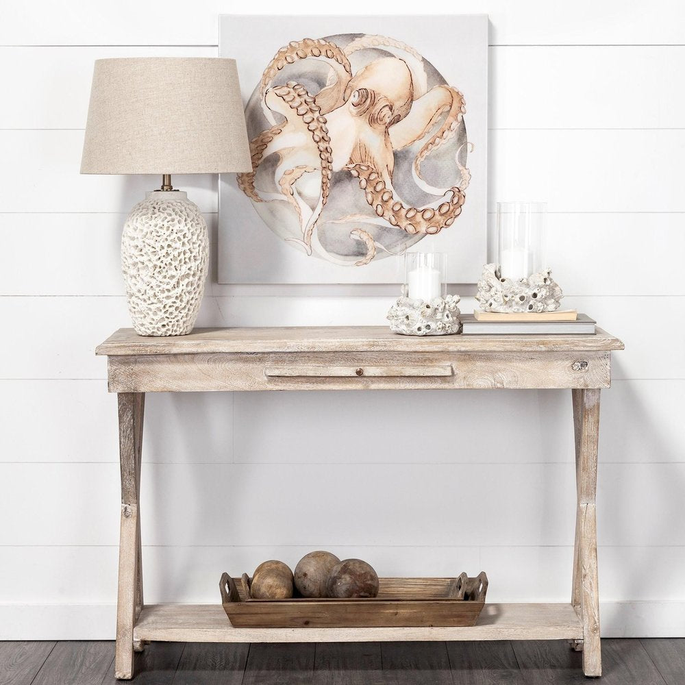 Set of Three 5" Brown Solid Wood Decorative Orb — view 6