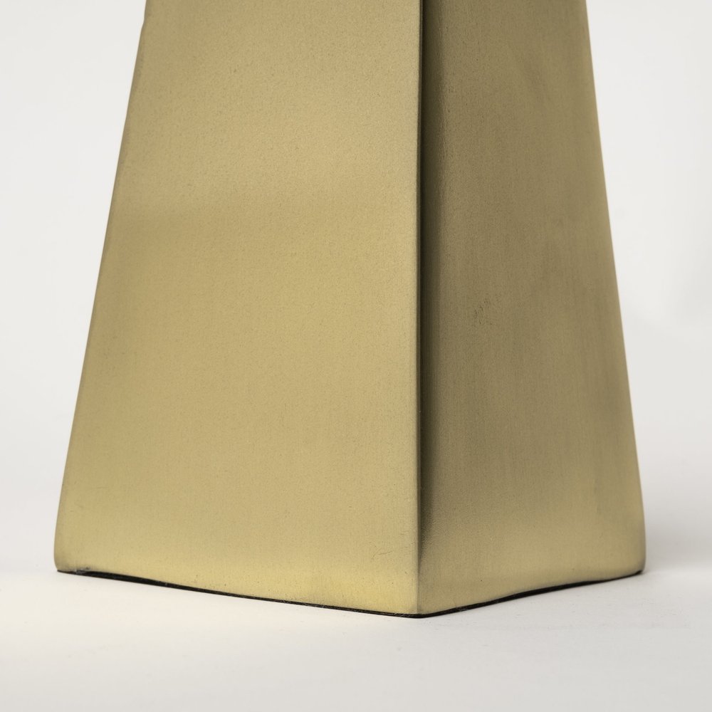 Set of Two 11" Gold Metal Tabletop Sculpture HomeRoots