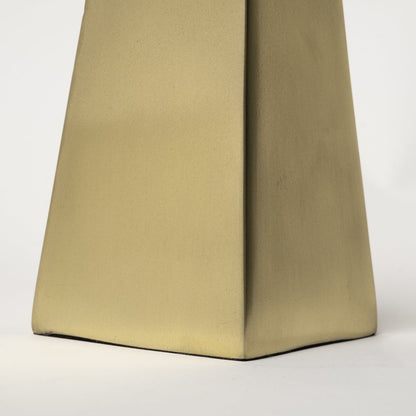 Set of Two 11" Gold Metal Tabletop Sculpture HomeRoots