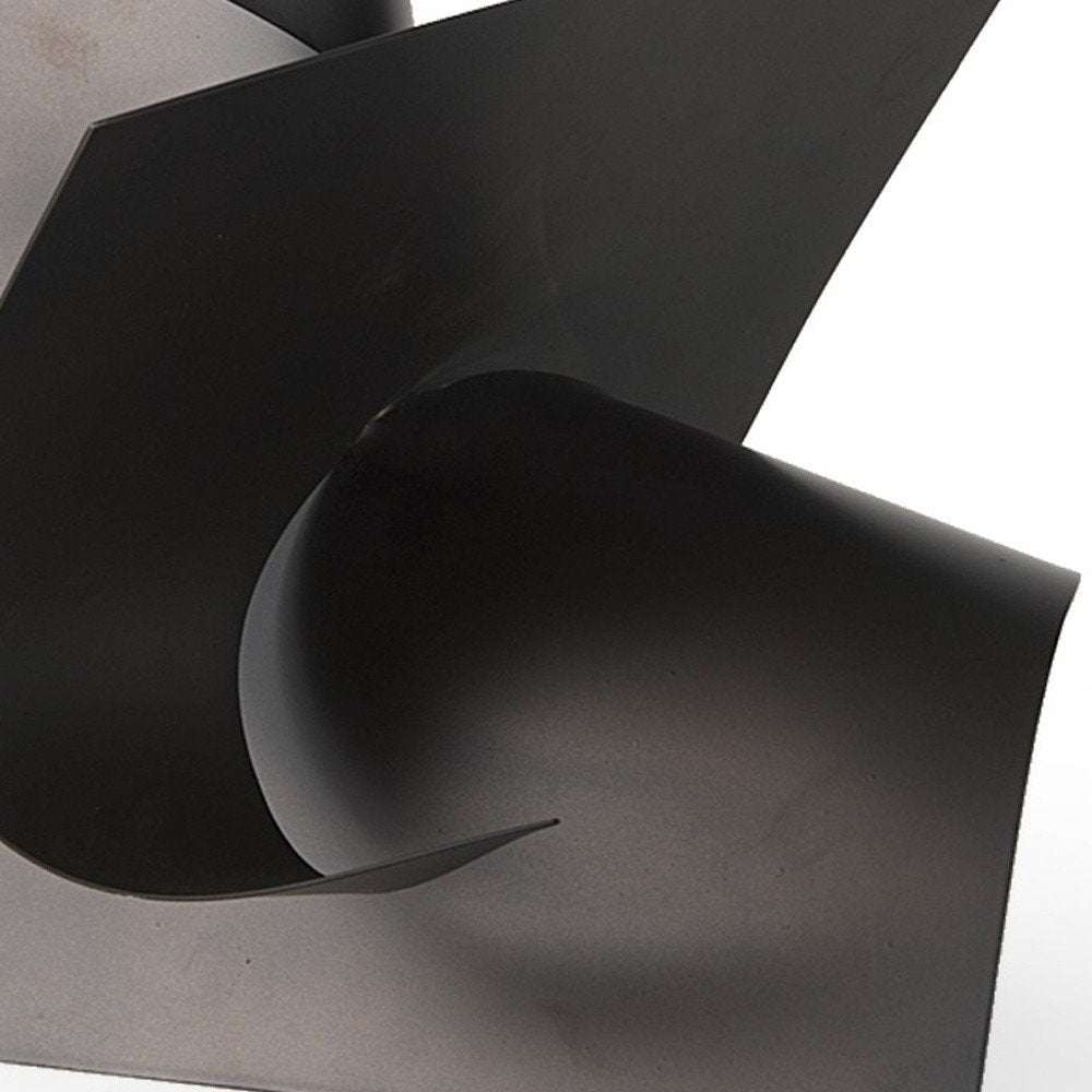 12" Contempo Antiqued Black Abstract Sculpture — view 10