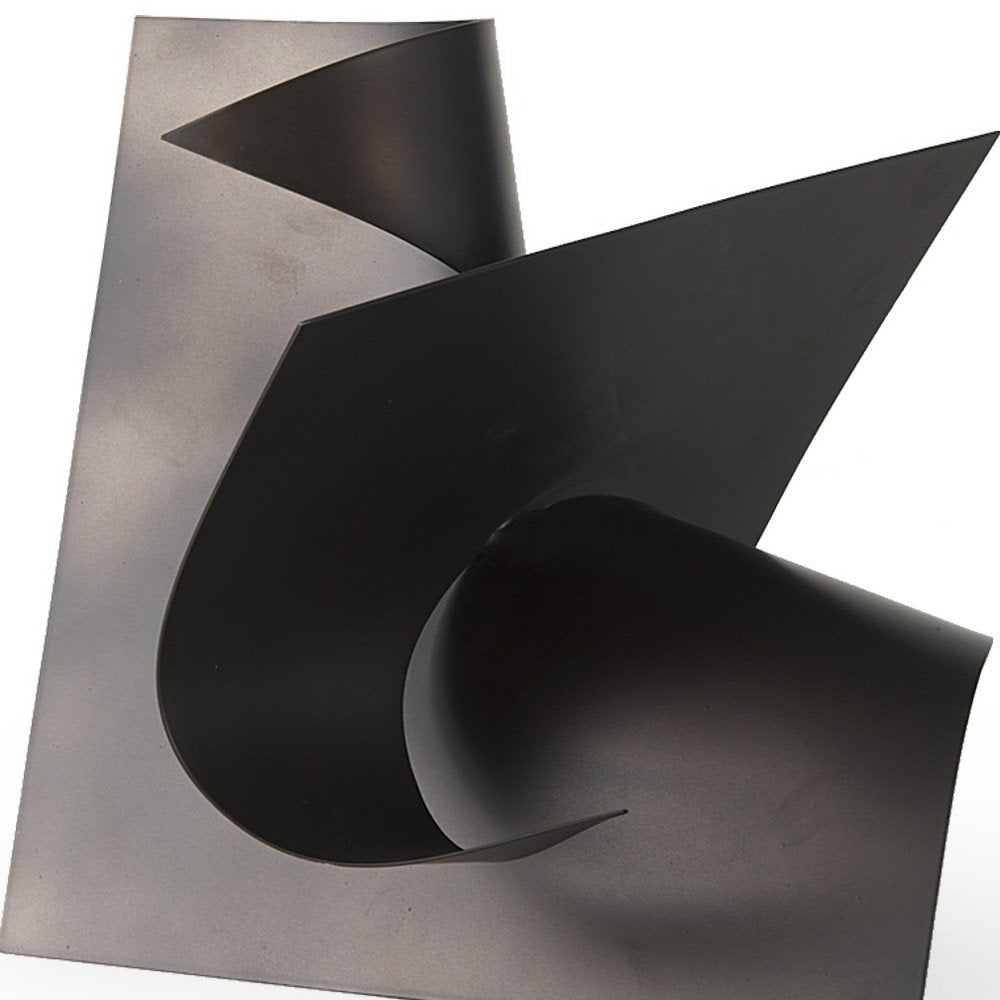 12" Contempo Antiqued Black Abstract Sculpture HomeRoots