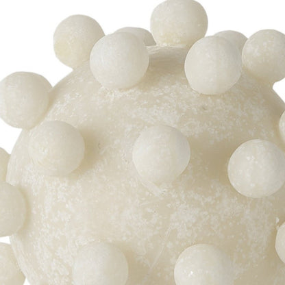 5" Ivory Resin Knobby Nubs Orb Tabletop Sculpture HomeRoots