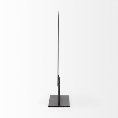 Black Metal Round Geometric Sculpture HomeRoots