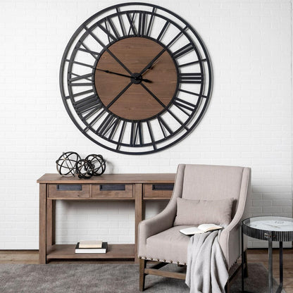 Petite Black Metal Circular Decorative Object HomeRoots