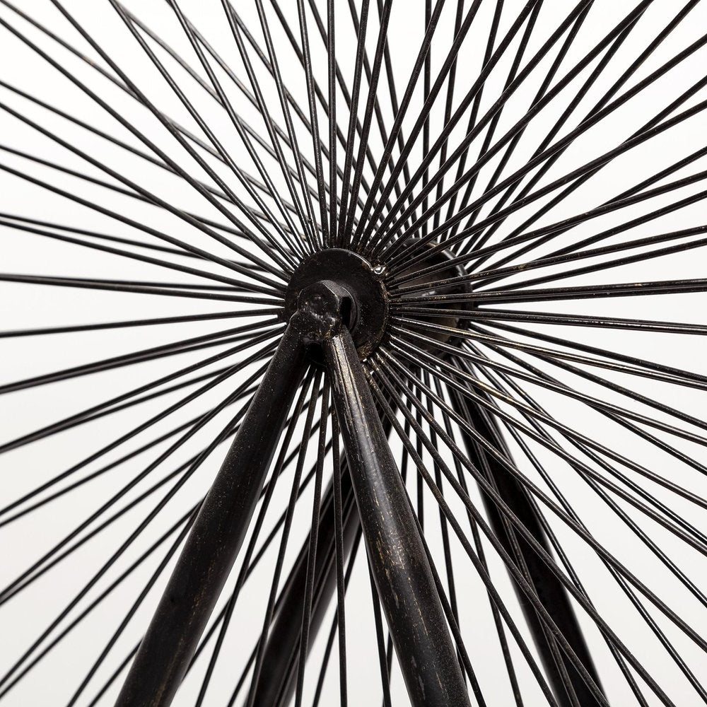 Metal And Wood London Eye Moveable Sculpture HomeRoots