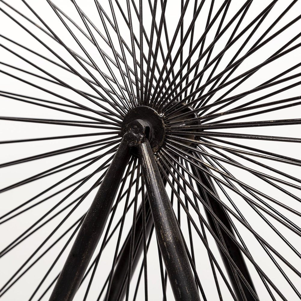 Metal And Wood London Eye Moveable Sculpture HomeRoots
